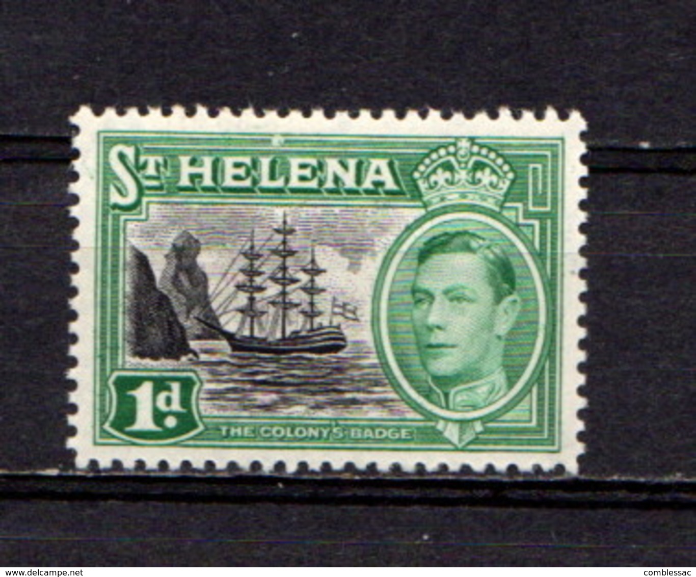 SAINT  HELENA    1938    1d  Green    MNH - Saint Helena Island