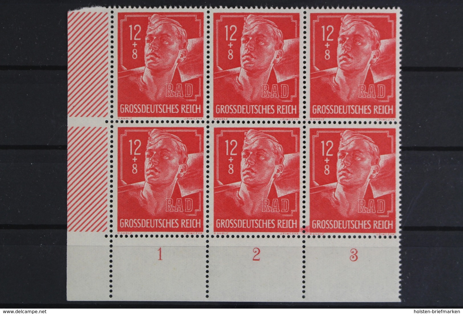 Deutsches Reich, MiNr. 895, 6er Block, Ecke Li. Unten, Postfrisch / MNH - Ungebraucht