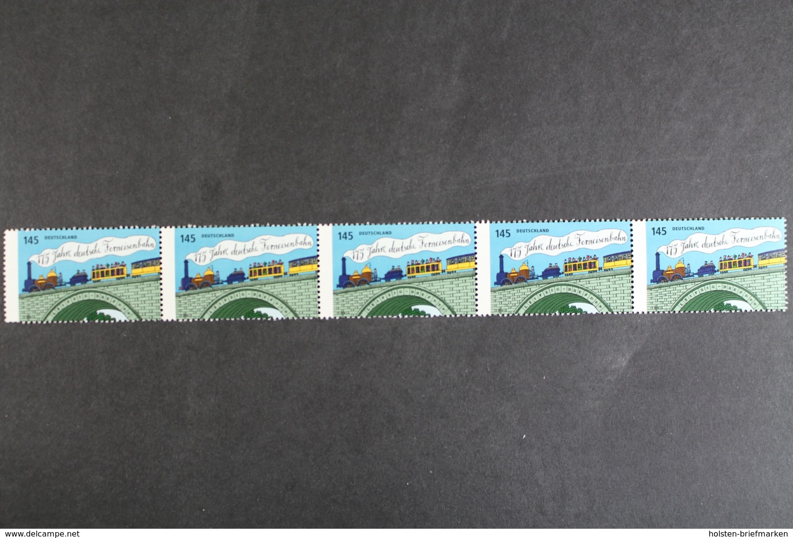 Deutschland (BRD), MiNr. 3070, 5er Streifen M. Zählnummer 100, Postfrisch / MNH - Ungebraucht