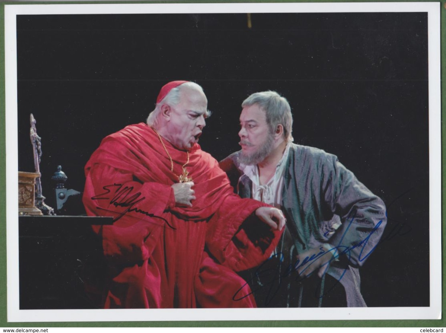 ERIC HALFVARSON Et FERRUCCIO FURLANETTO AUTOGRAPH / AUTOGRAMM  In Person Signed Glossy Photo 20/27 Cm  8/10 Inch *Oper* - Sonstige & Ohne Zuordnung