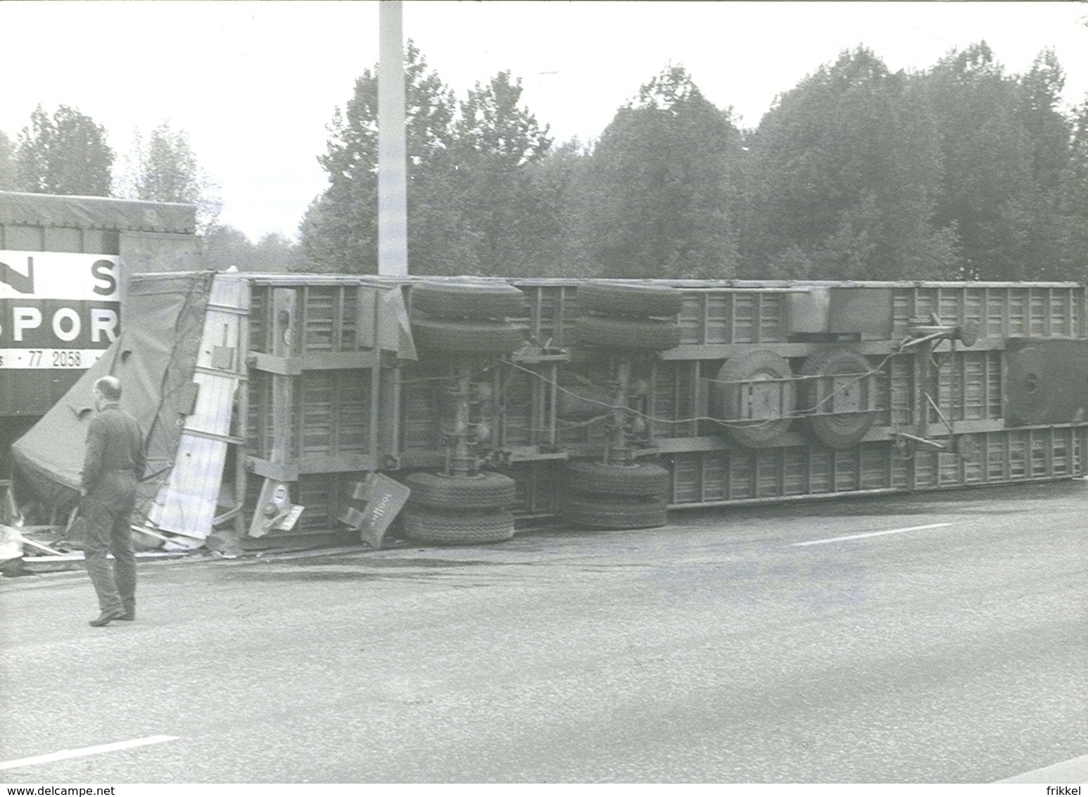 Persfoto Foto Photo Presse Belga (12,5 X 18 Cm) 1974 Ongeval Erembodegem Camion Vrachtwagen - Aalst