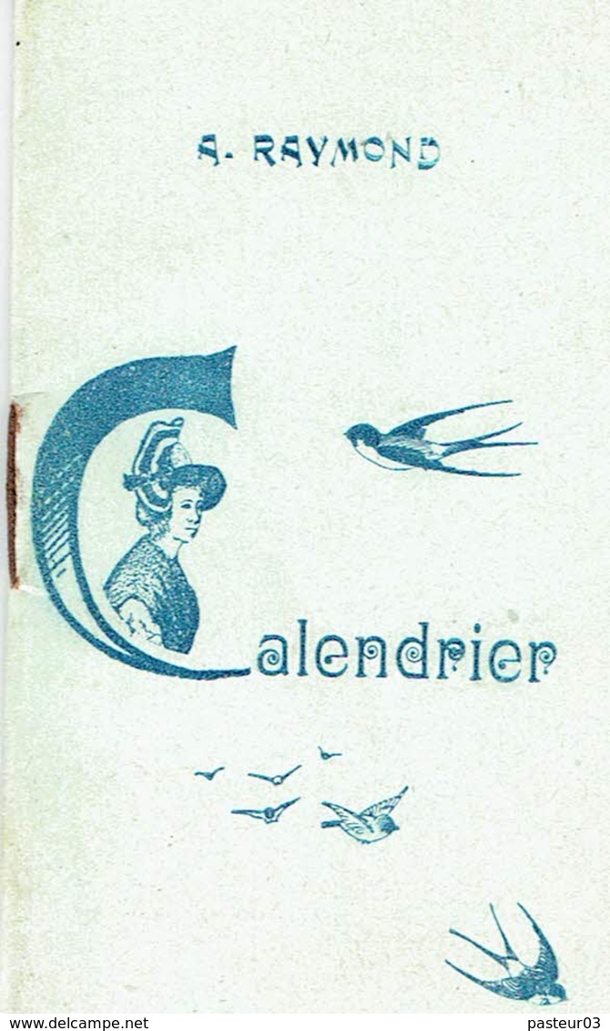 Vichy Calendrier De 1920 édité Par A. Raymond Imprimeur Document En Très Bon état Et Complet - Petit Format : 1901-20