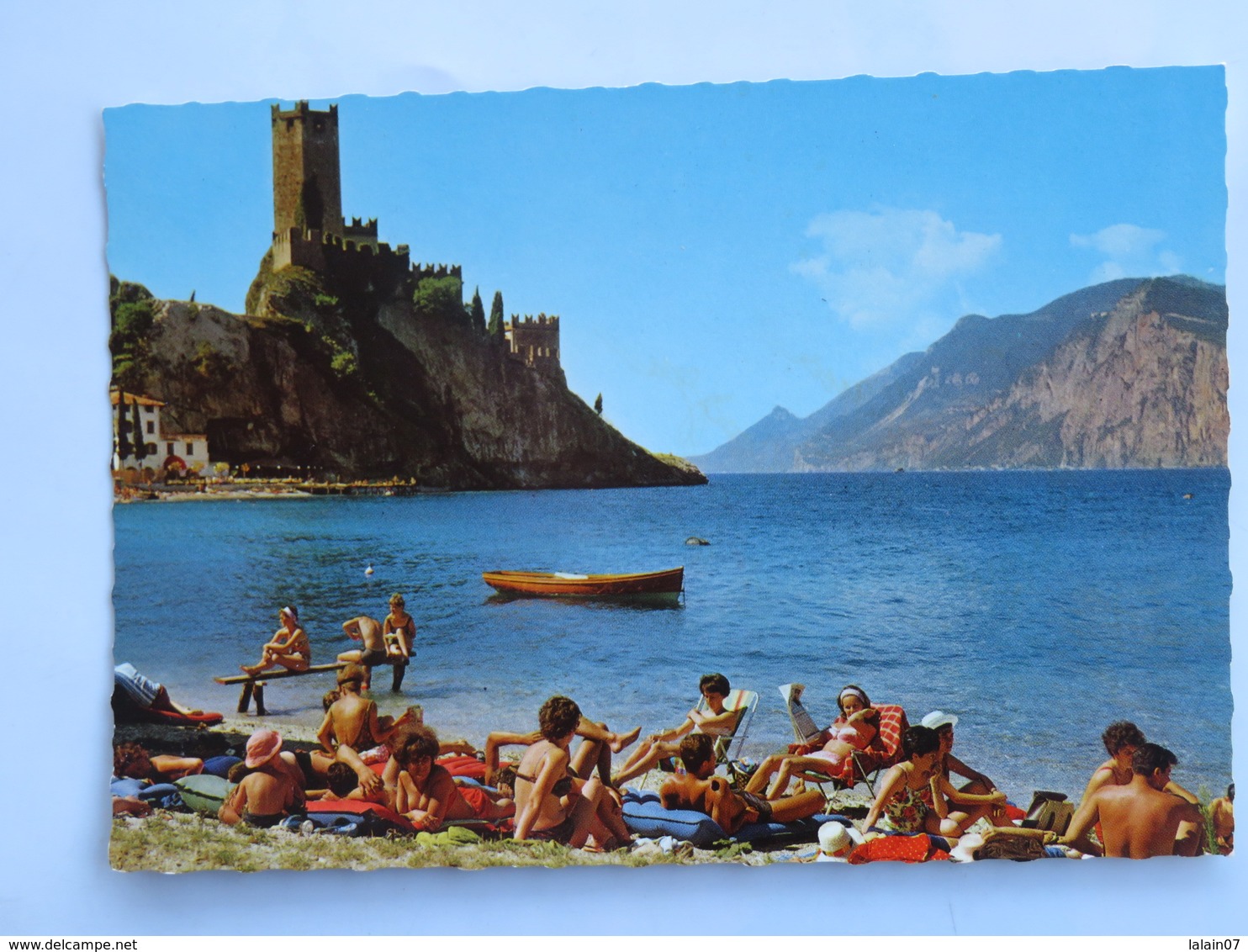 Carte Postale : Lago Di Garda : MALCESINE, Il Castello, Animé En Gros Plan, En 1985 - Verona