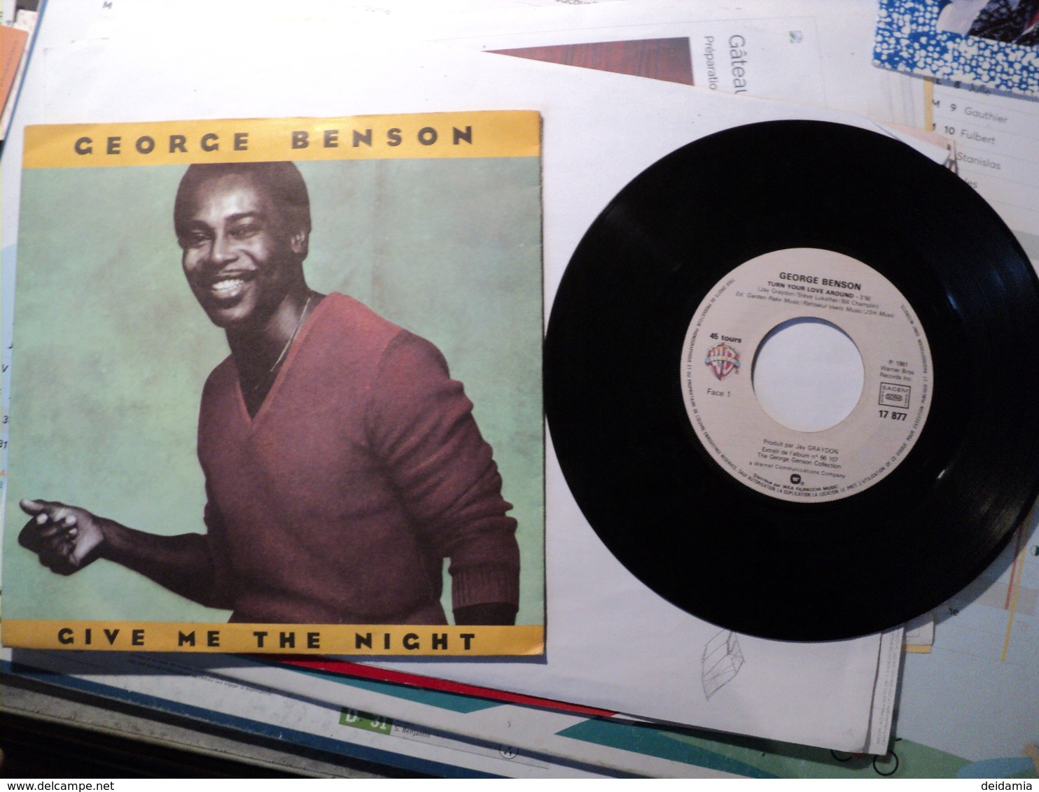 45 TOURS GEORGE BENSON. 1980. GIVE ME THE NIGHT / DINORAH DINORAH. WEA 17 653 QUINCY JONES. - Blues