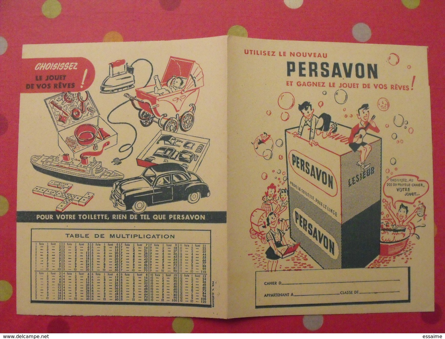Protège-cahier Persavon, Lesieur. Jouets - Book Covers
