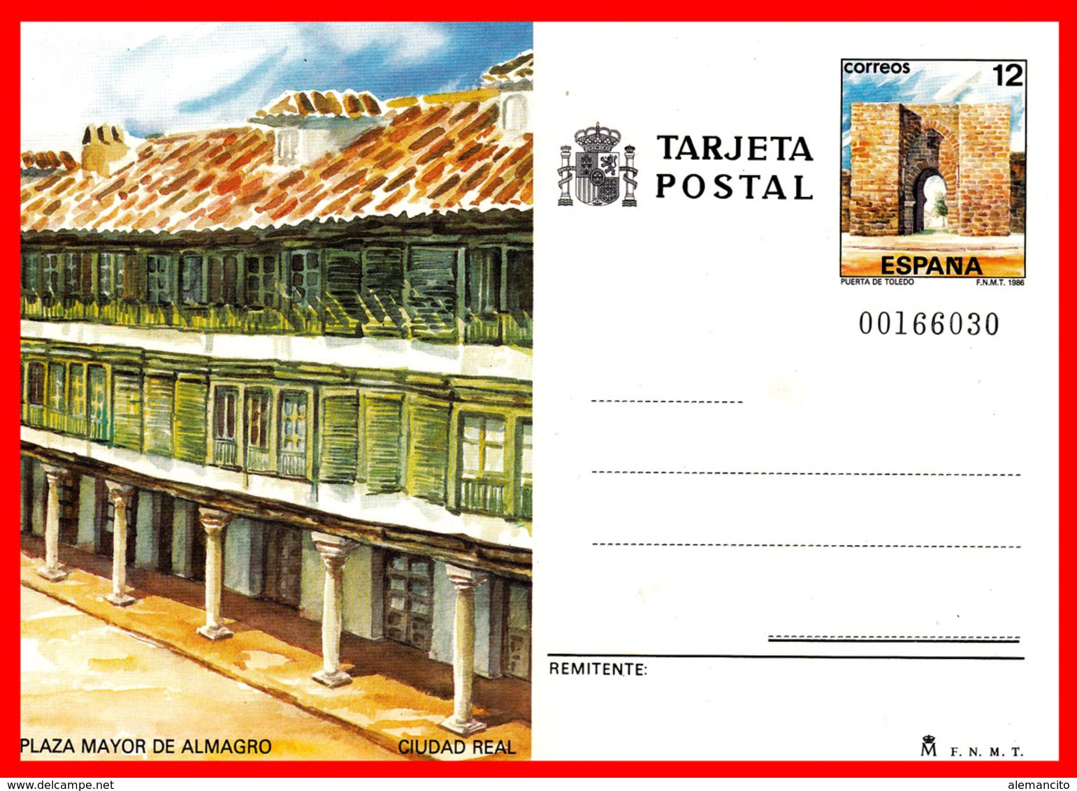 POSTAL AÑO 1986 TURISMO CIUDAD REAL - Ciudad Real