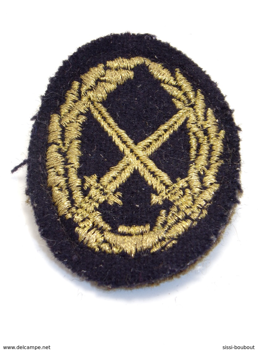 Ecusson Militaire Tissu/Patch - Armée De Terre (Broderie Couleur Or) - Military Badges P.V. - Ecussons Tissu