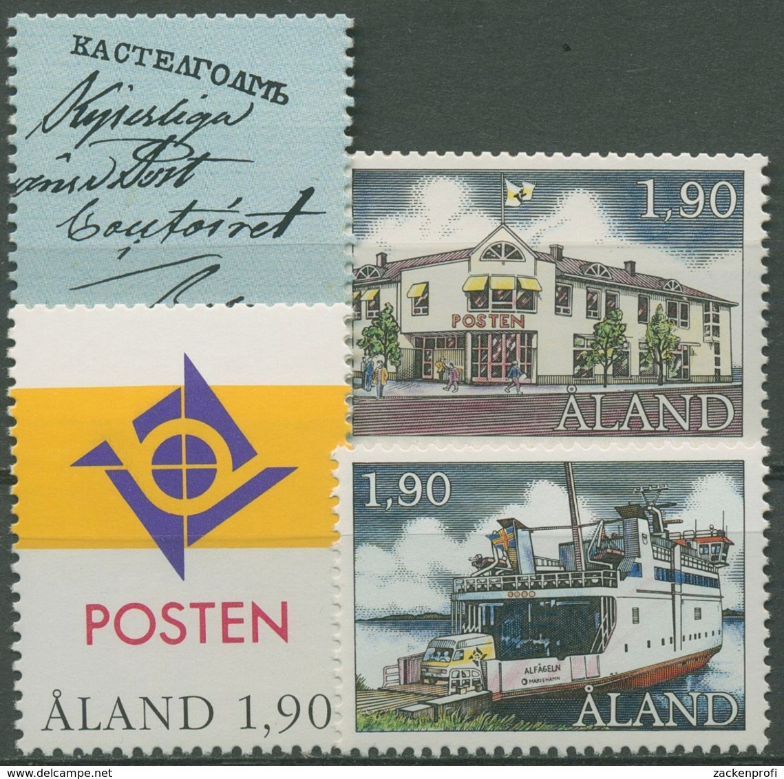 Aland 1993 Posthoheit, Einzelmarken Aus Block, 66/69 Postfrisch - Aland