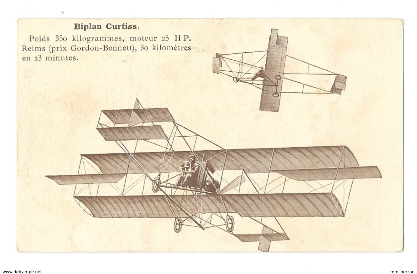(23550-00) Biplan Curtiss - Autres & Non Classés