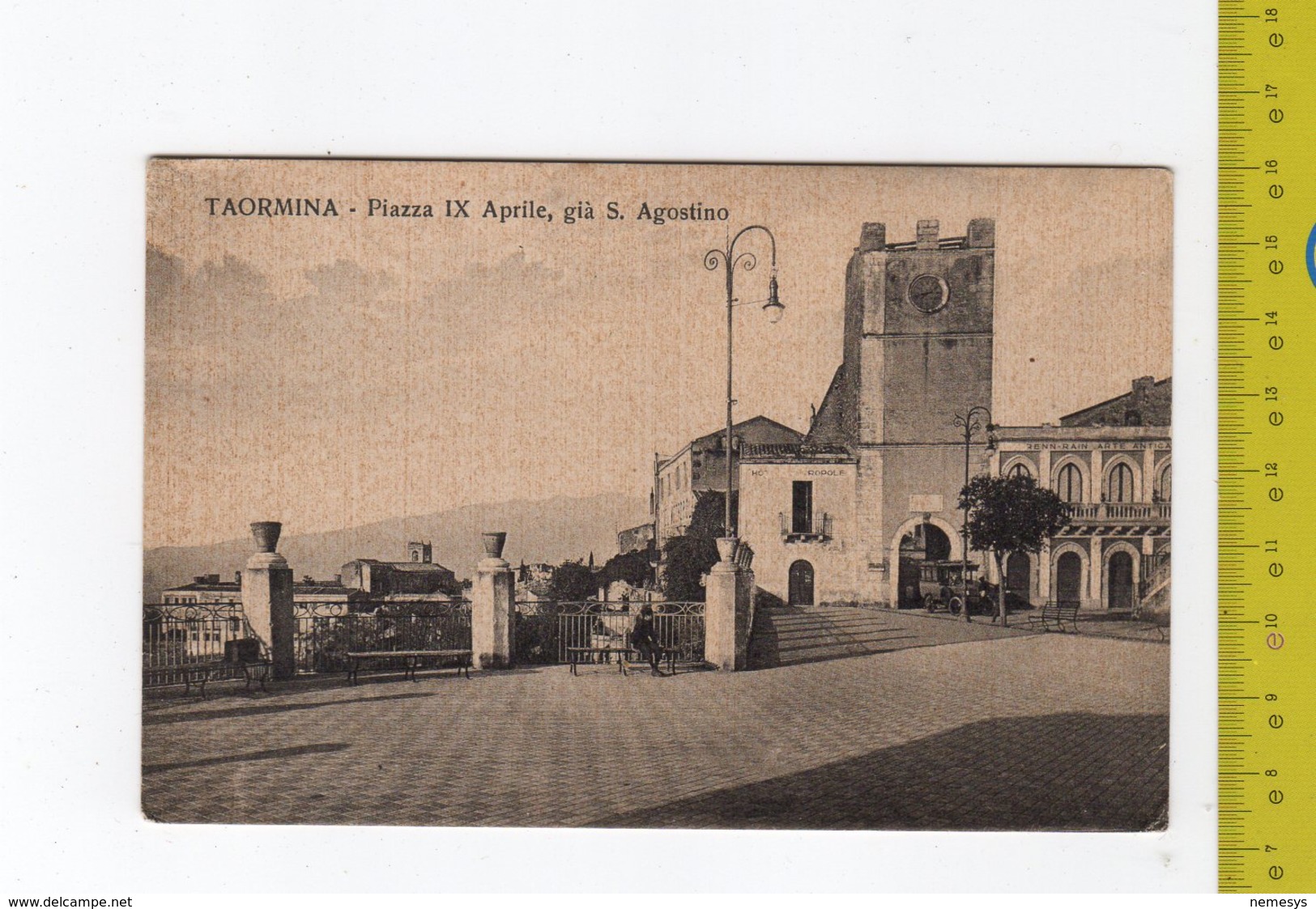 TAORMINA Piazza IX Aprile, Già S. Agostino FP NV See 2 Scans Animata, Arte Antica - Altri & Non Classificati