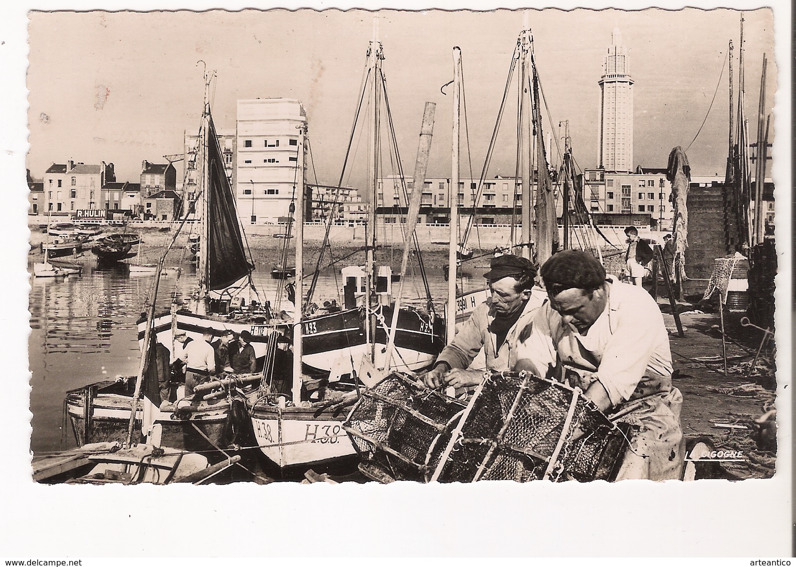 Le Havre, Le Petit Port, Pescatori Di Aragoste, 1959 Barche, Porto, Velieri - Pesca