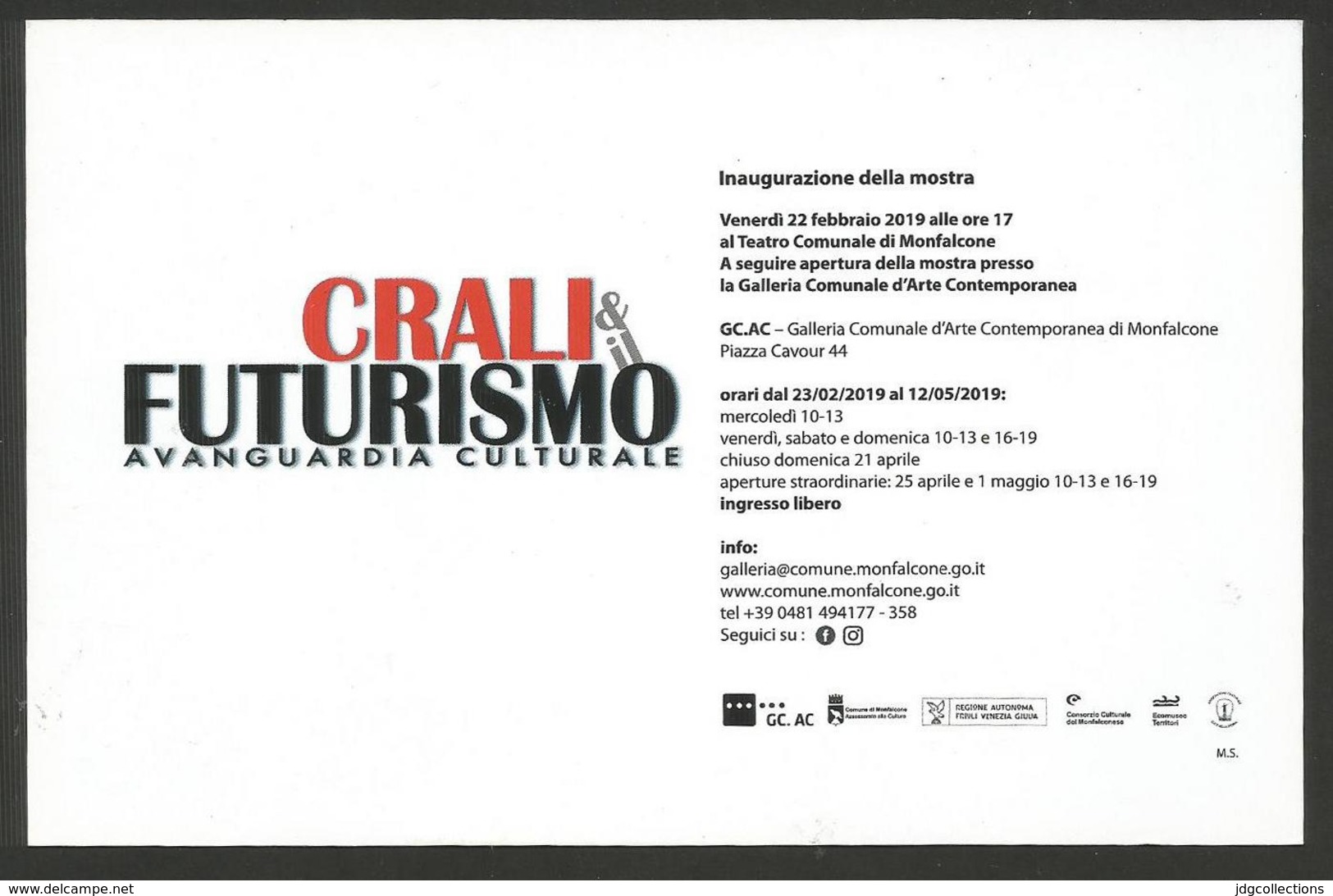 # Tullio Crali Pittore Futurista, Cartolina Mostra Crali & Futurismo - Postcard Card Karte Futurism Futurismus Futurisme - Malerei & Gemälde