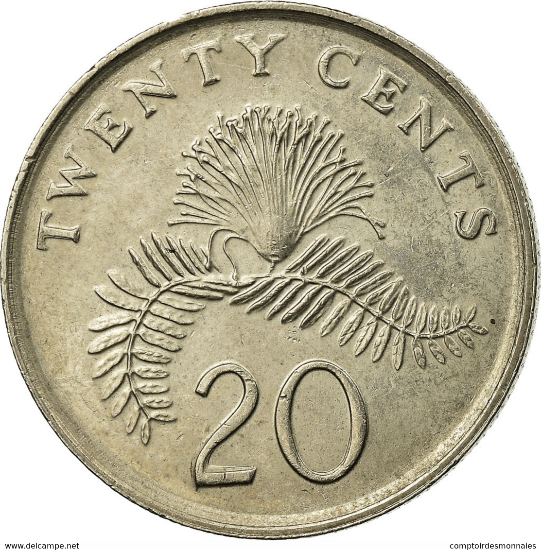 Monnaie, Singapour, 20 Cents, 2009, Singapore Mint, TB+, Copper-nickel, KM:101 - Singapour