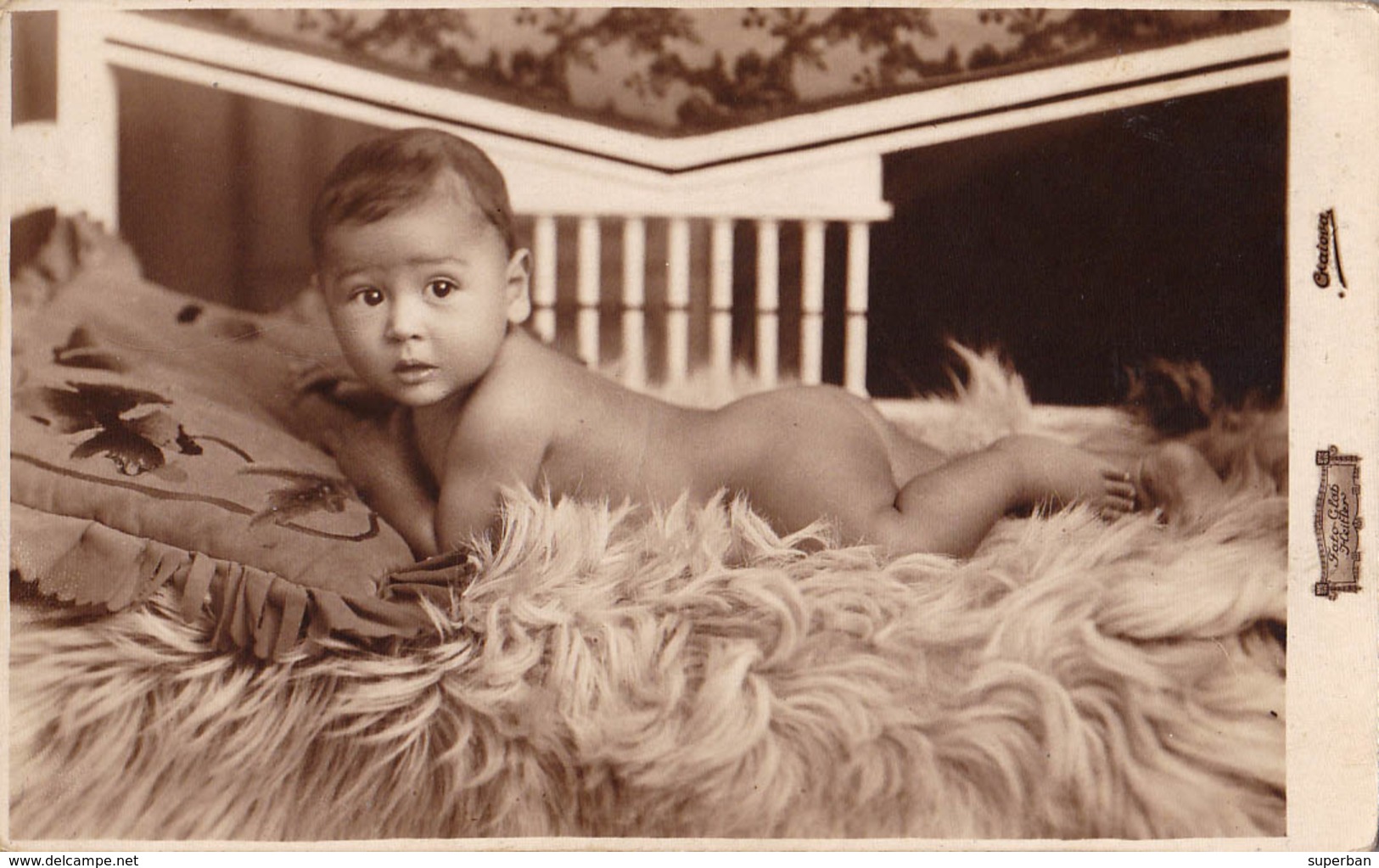 ENFANT / BÉBÉ NU - CHILD / NAKED BABY - CARTE PHOTO / REAL PHOTO - ANNÉE / YEAR : 1939 (aa810) - Autres & Non Classés