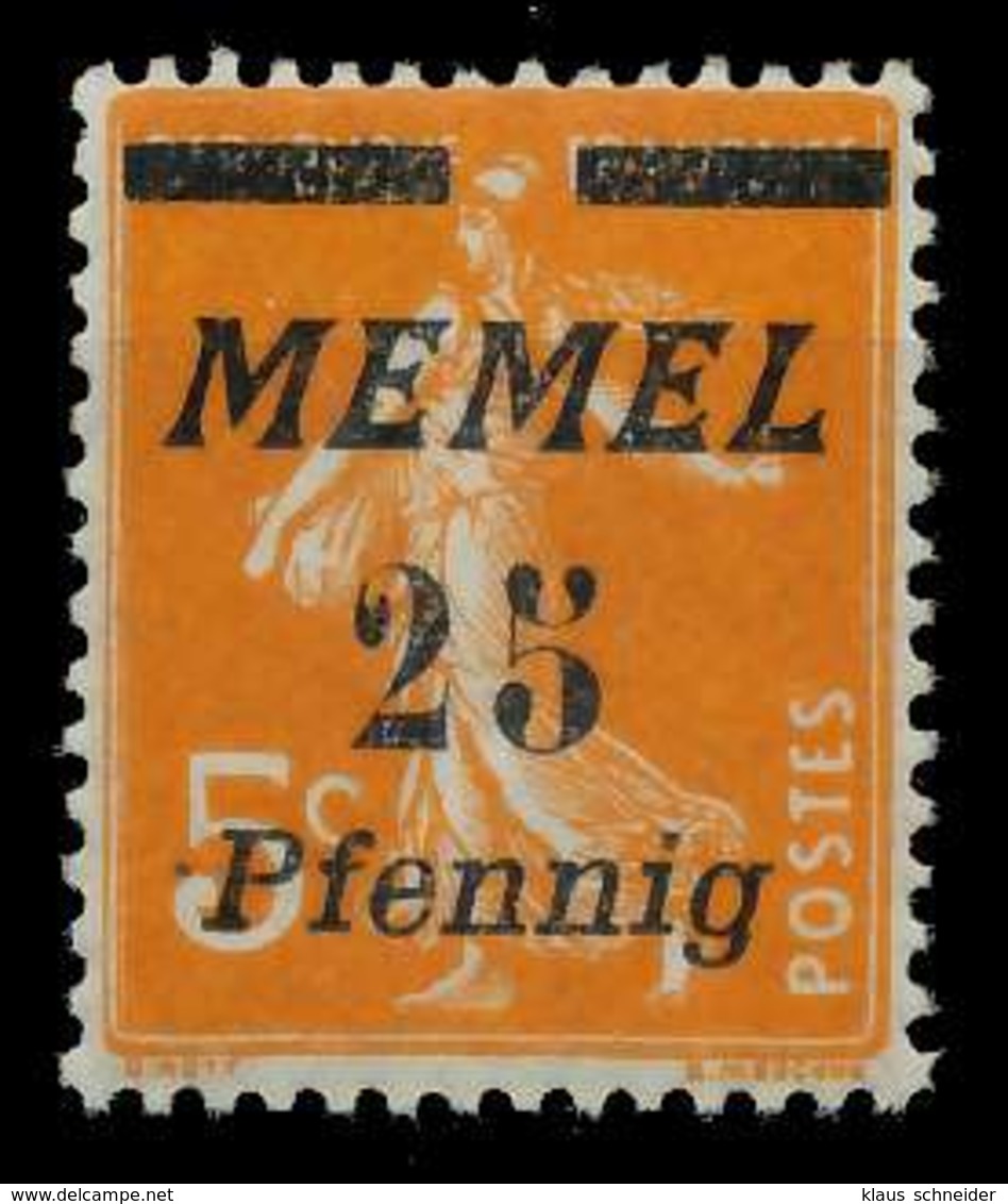 MEMEL 1922 Nr 58 Postfrisch X887972 - Memel (Klaïpeda) 1923