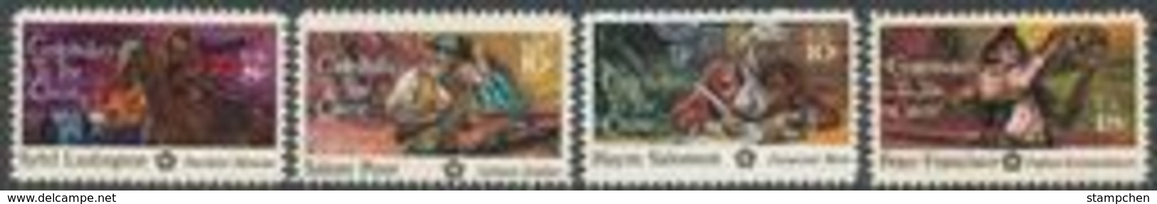 1975 USA American Bicentennial Stamps #1559-62 Painting History Horse Gun Revolutionary War - Other & Unclassified