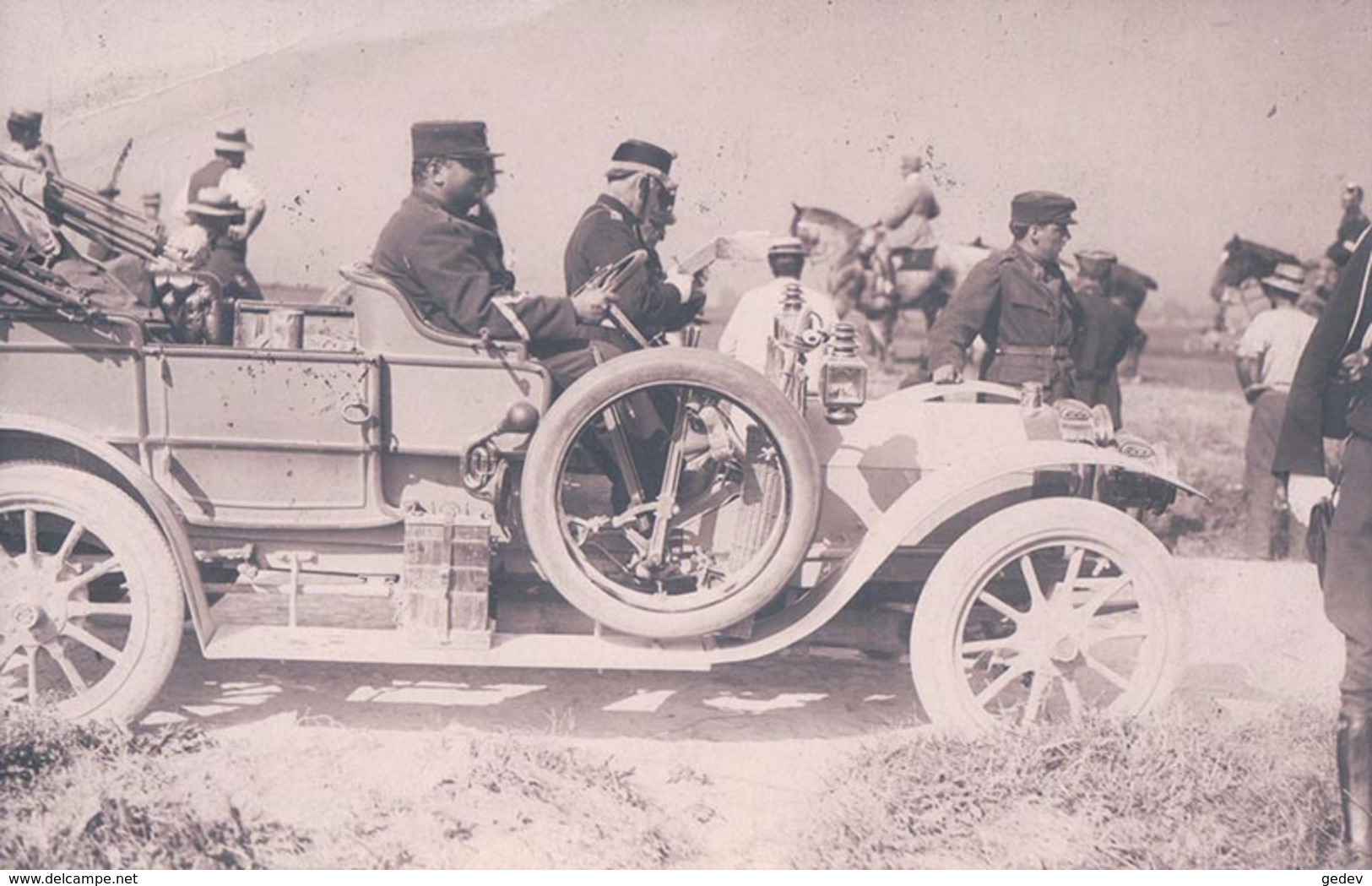 Armée Suisse, Automobile Du Colonel Divisionnaire Bornand Et Signature (22.10.1911) Pli D'angle - Personnages