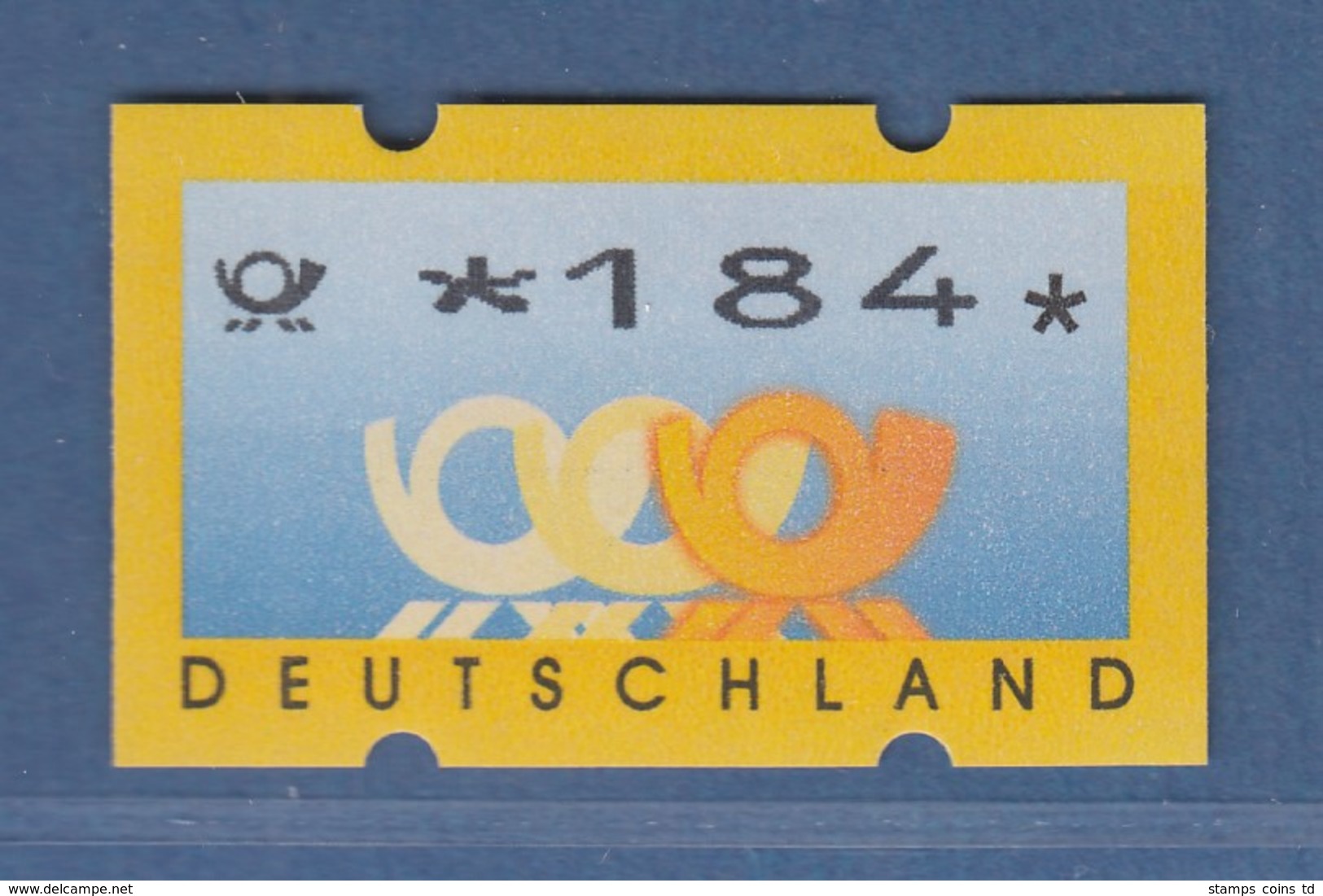 Deutschland ATM 3 Posthörner, DM-Währung, WERTFEHLDRUCK *184 Postfrisch - Automatenmarken [ATM]