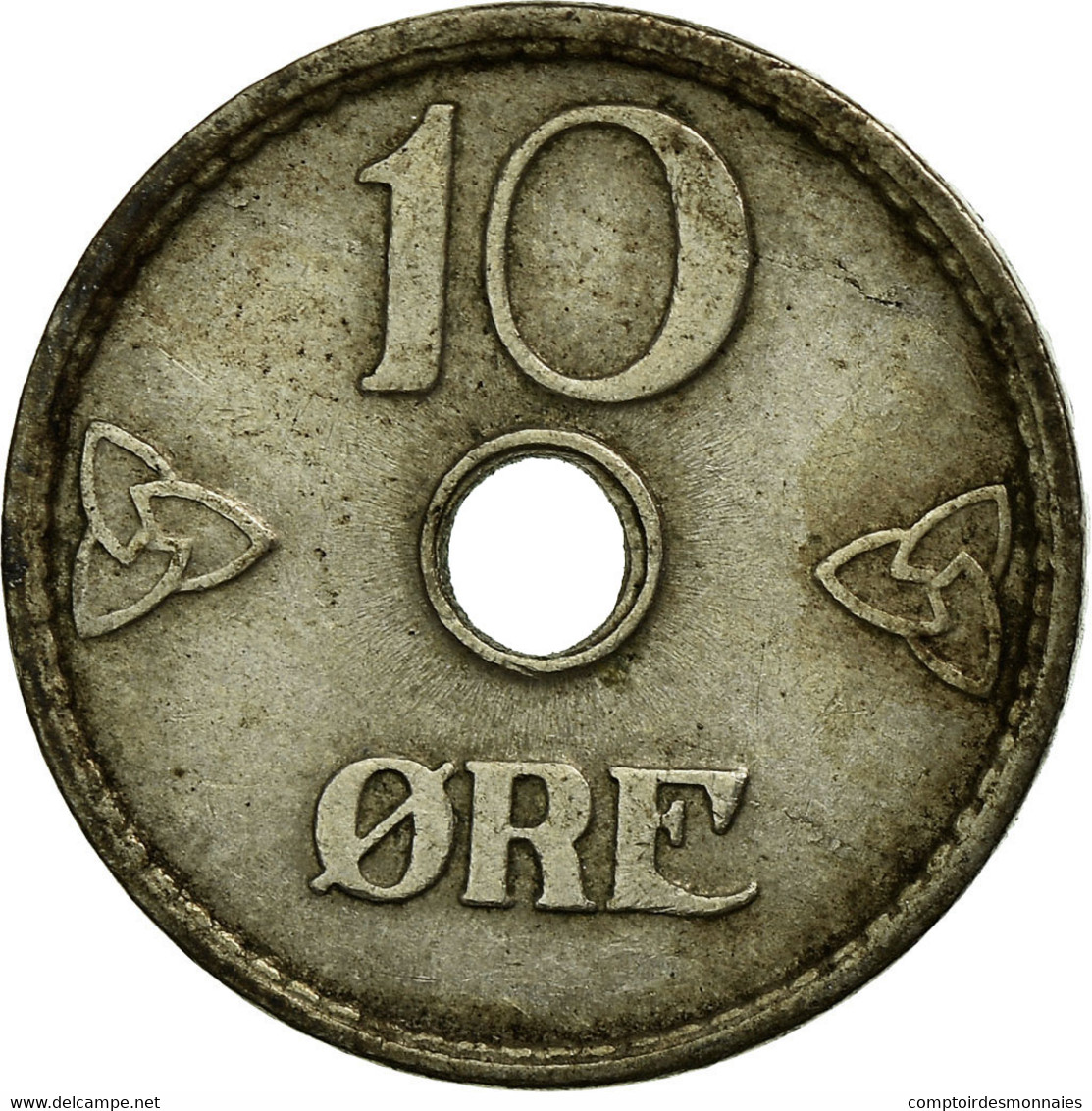Monnaie, Norvège, Haakon VII, 10 Öre, 1951, TTB, Copper-nickel, KM:383 - Norvège