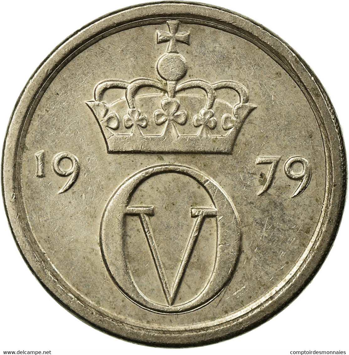 Monnaie, Norvège, Olav V, 10 Öre, 1979, TTB, Copper-nickel, KM:416 - Norvège