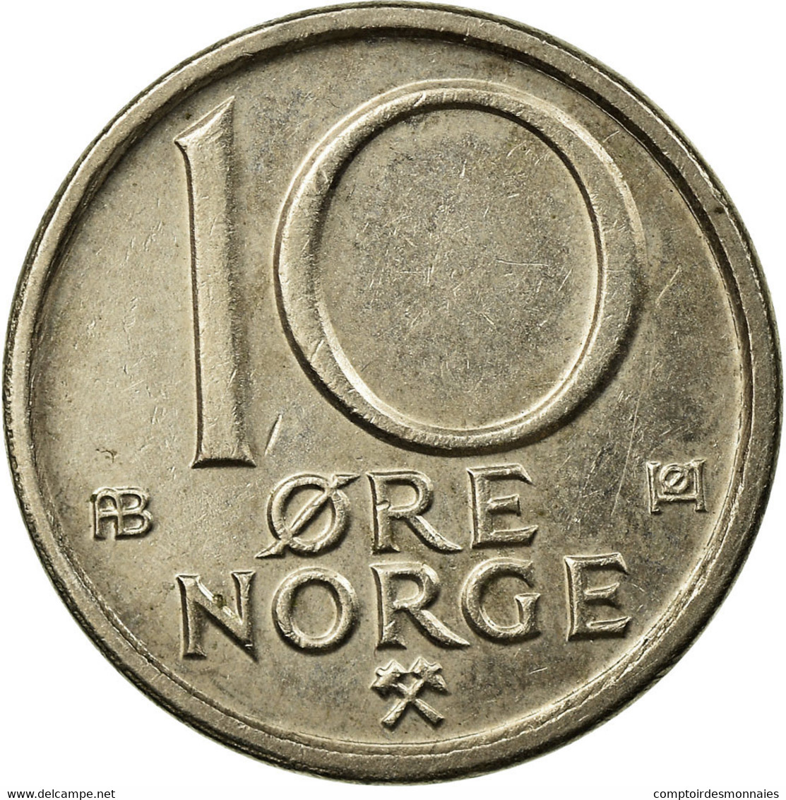 Monnaie, Norvège, Olav V, 10 Öre, 1979, TTB, Copper-nickel, KM:416 - Norvège