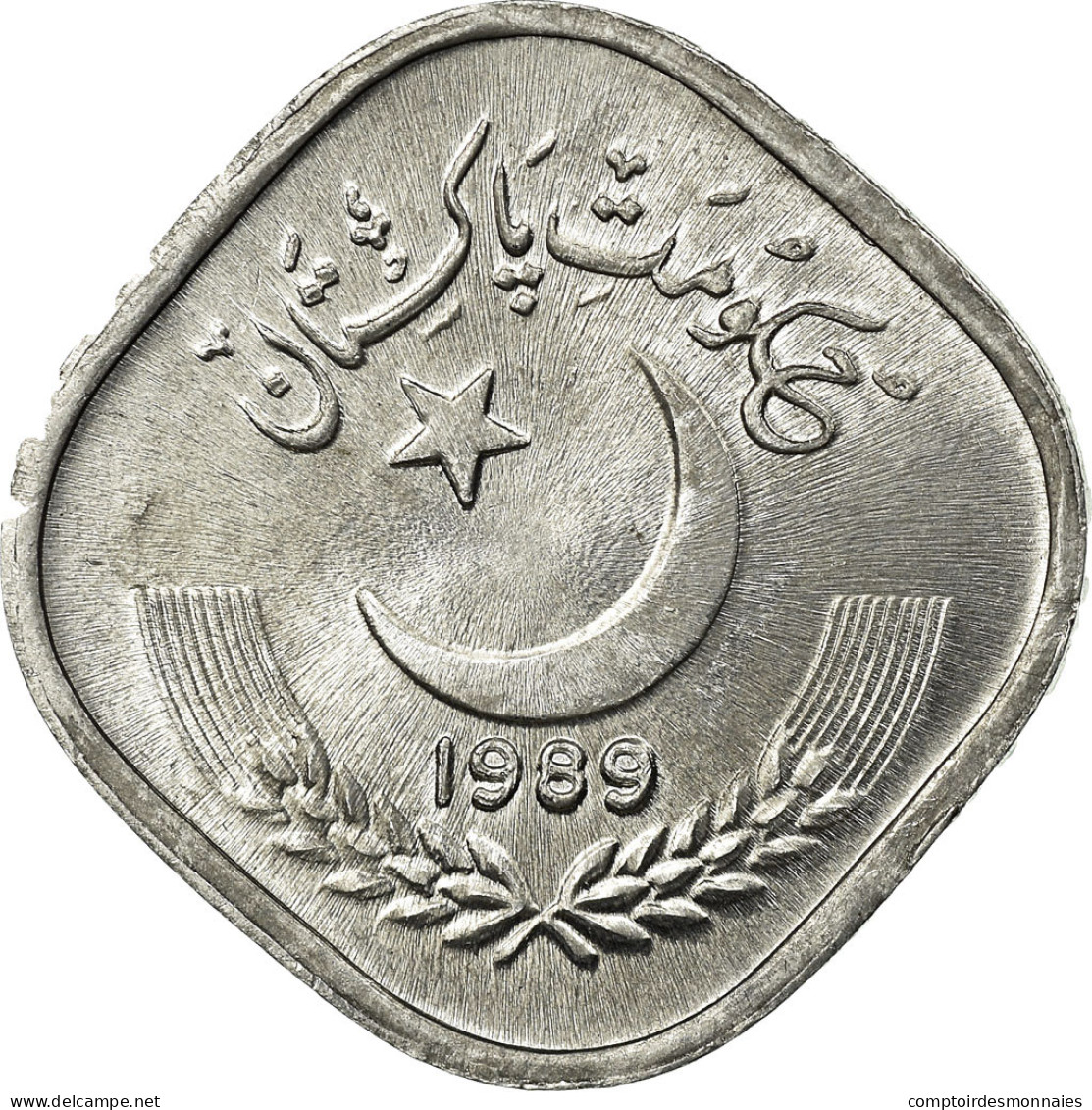 Monnaie, Pakistan, 5 Paisa, 1989, SUP, Aluminium, KM:52 - Pakistan