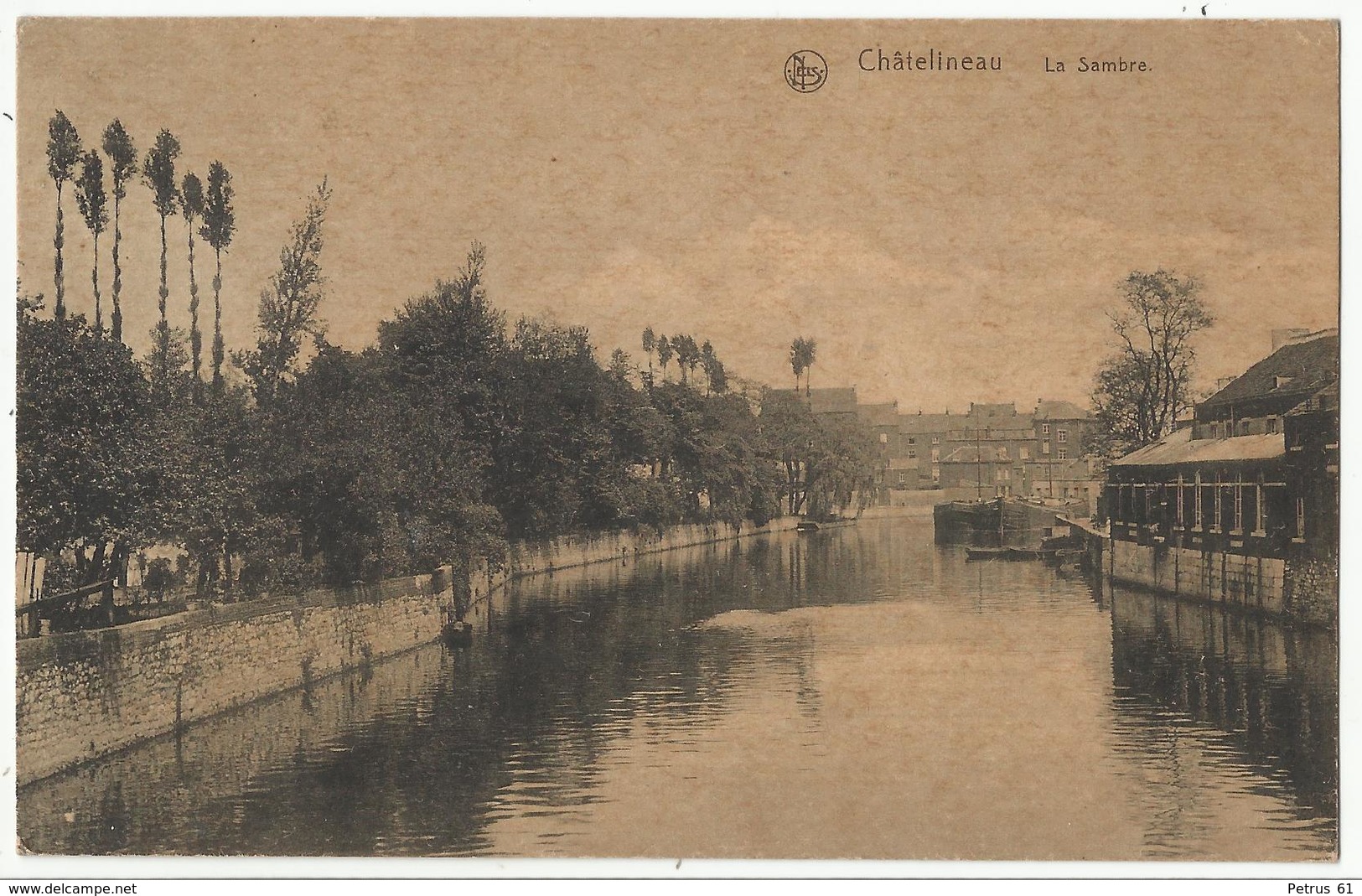 CHATELINEAU - La Sambre (péniche, Navigation Intérieure, Binnenscheepvaart) 1923 - Châtelet