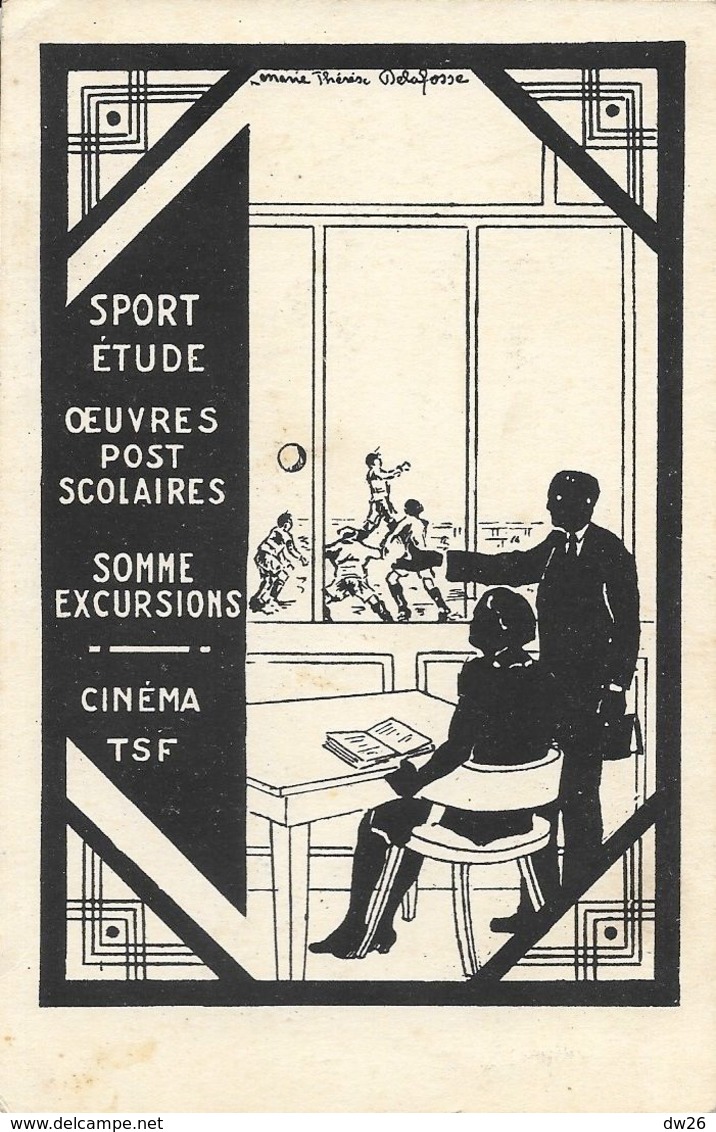 Illustration Marie-Thérèse Delafosse - Sport Etude Somme Excursions - Oeuvres Post Scolaires - Autres & Non Classés