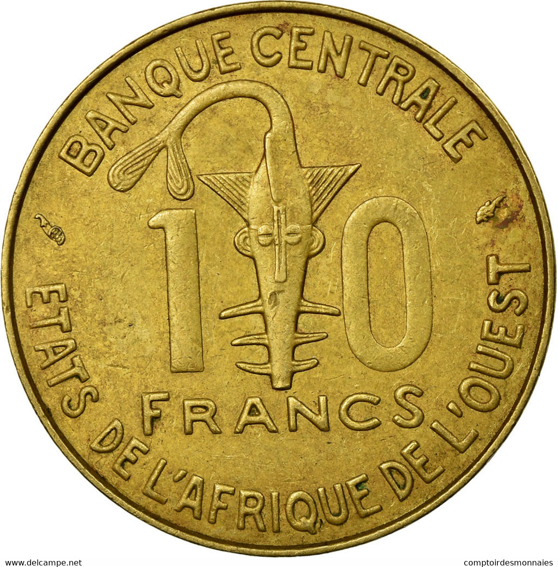 Monnaie, West African States, 10 Francs, 1979, TTB, Aluminum-Nickel-Bronze - Elfenbeinküste