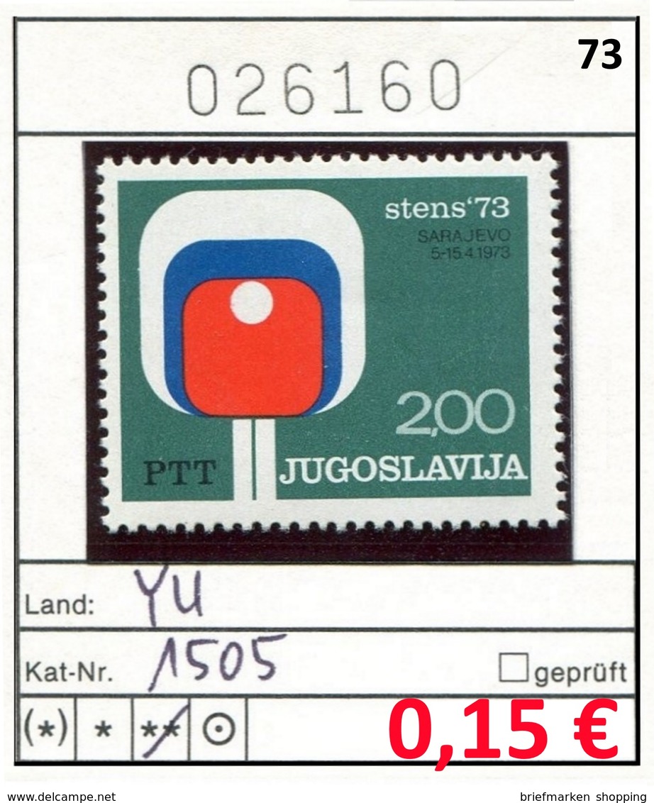 Jugoslawien - Yougoslavie - Jugoslavija - Michel 1505 - ** Mnh Neuf Postfris - - Ungebraucht