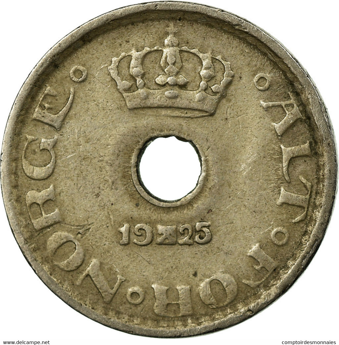 Monnaie, Norvège, Haakon VII, 10 Öre, 1925, TTB, Copper-nickel, KM:383 - Norvège