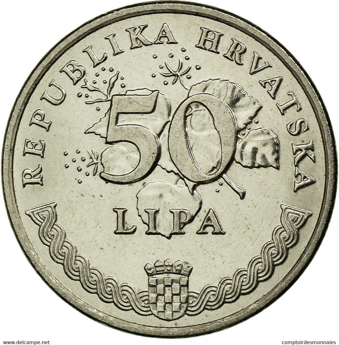 Monnaie, Croatie, 50 Lipa, 2000, TTB, Nickel Plated Steel, KM:19 - Croatie