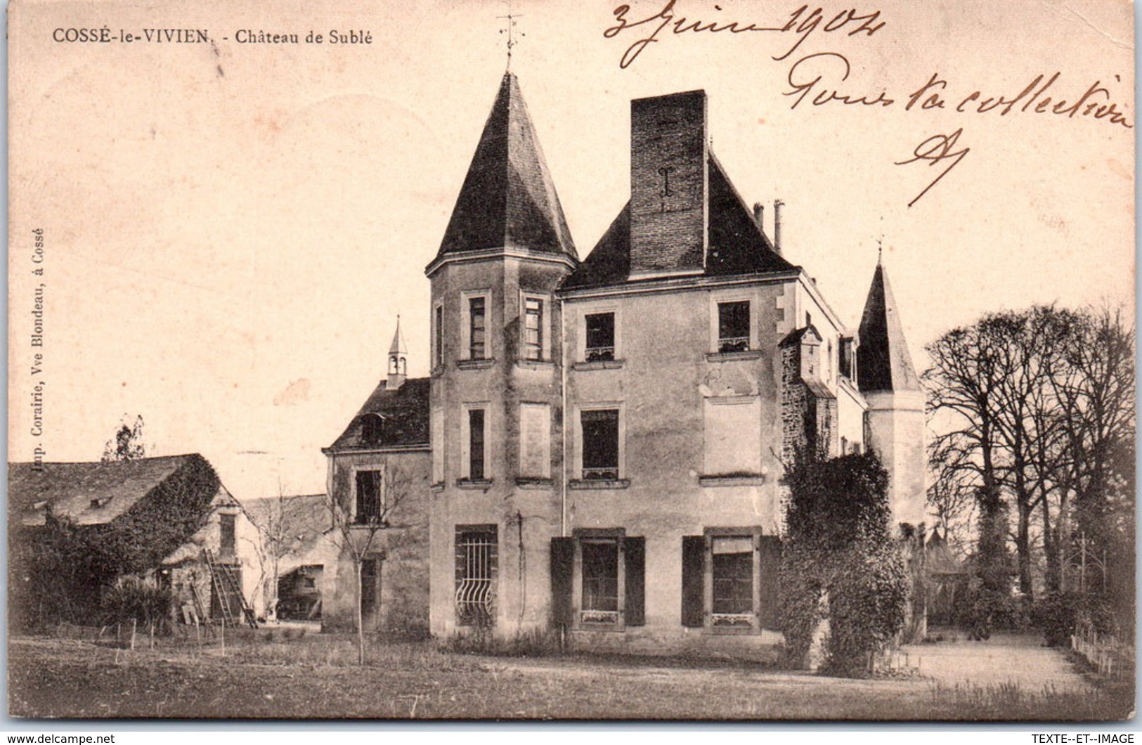 53 COSSE LE VIVIEN - Château De Sublé - Autres & Non Classés