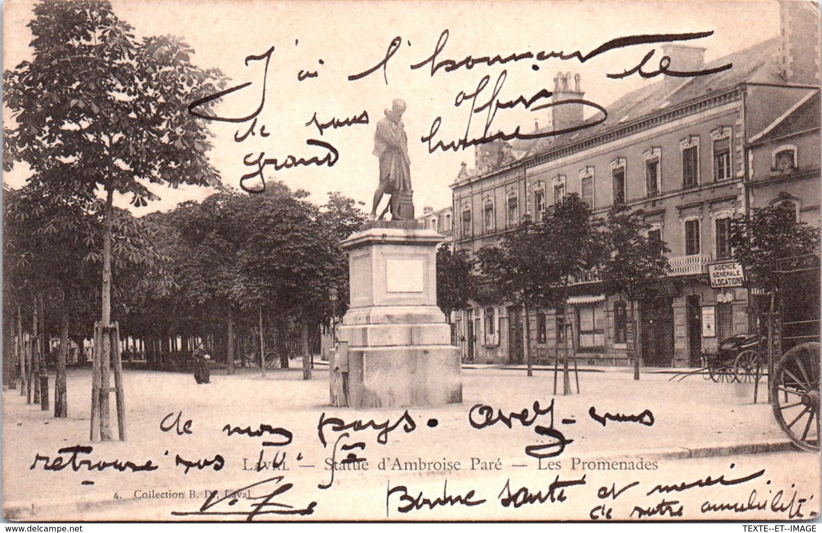 53 LAVAL - Statue D'Ambroise Paré, Les Promenades - Laval