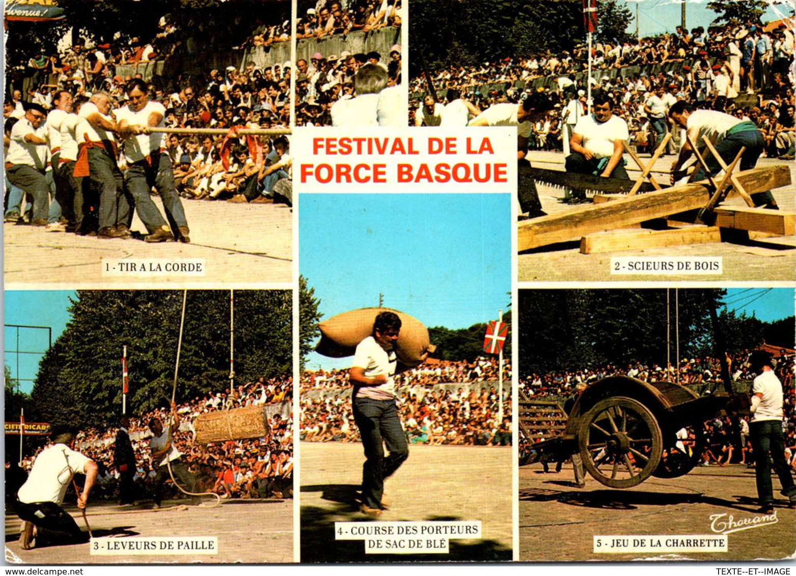 64 SAINT PALAIS - Festival De La Force Basque Carte Souvenir - Saint Palais