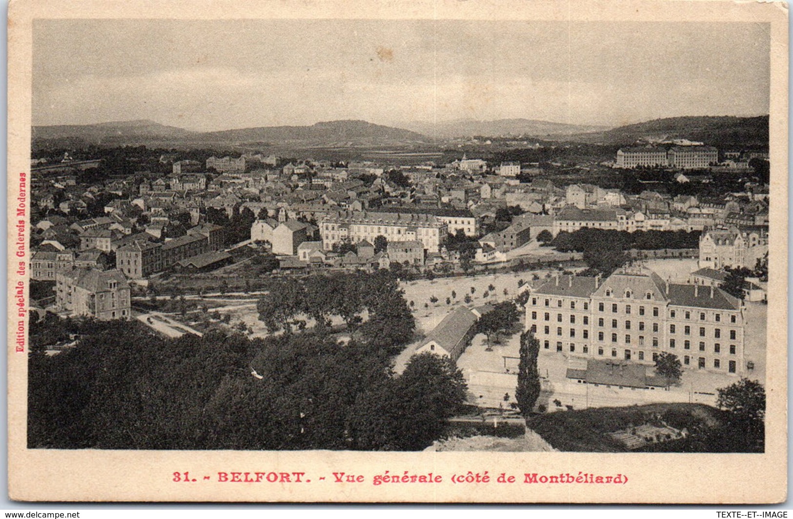 90 BELFORT - Vue Générale Côté De Montbéliard - Belfort - Ville