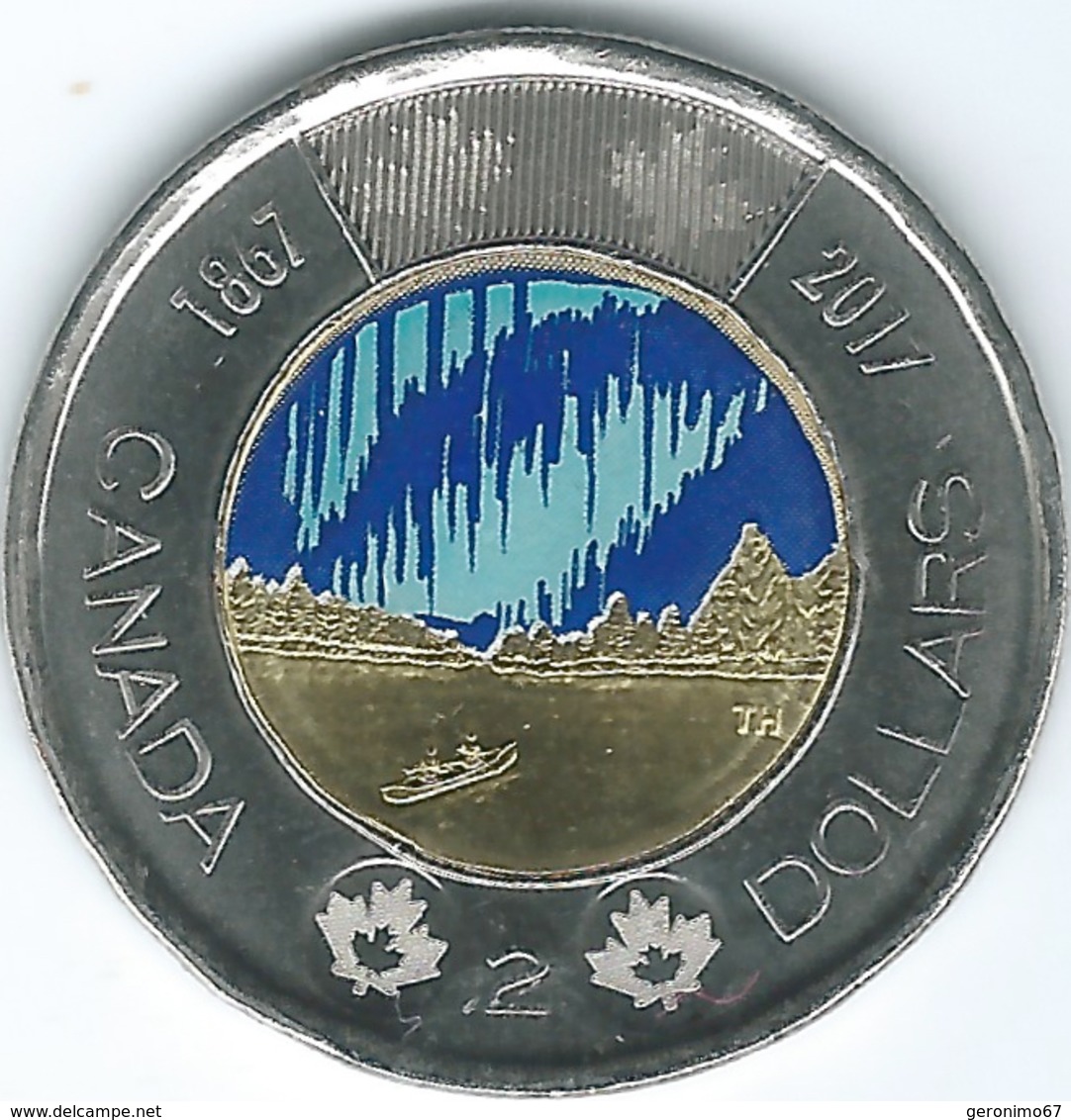 Canada - Elizabeth II - 2017 - 2 Dollars - Canada 150 - Dance Of The Spirits (Colourised) - Canada