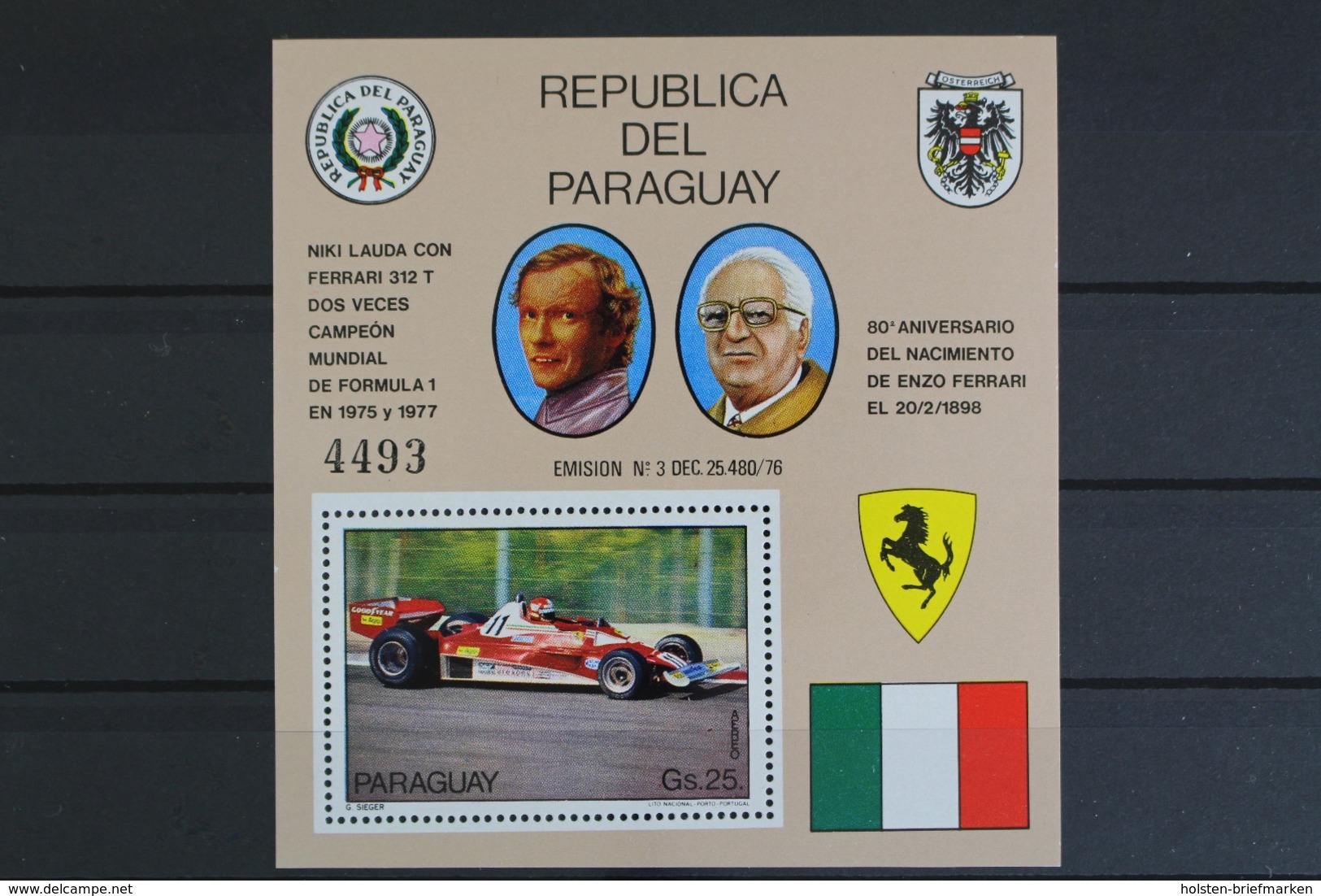 Paraguay, MiNr. Block 322, Postfrisch / MNH - Paraguay