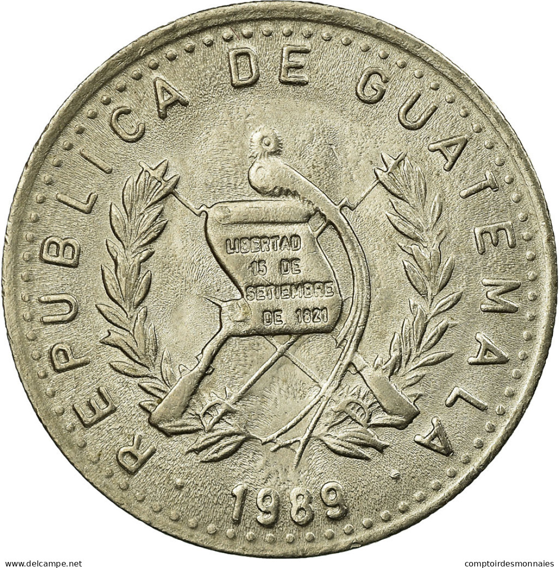 Monnaie, Guatemala, 10 Centavos, 1989, SUP, Copper-nickel, KM:277.5 - Guatemala