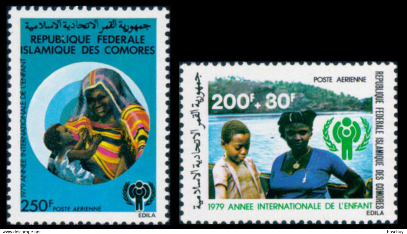 Comoros, Comores, 1979, International Year Of The Child, IYC, United Nations, MNH, Michel 566-567A - Comores (1975-...)