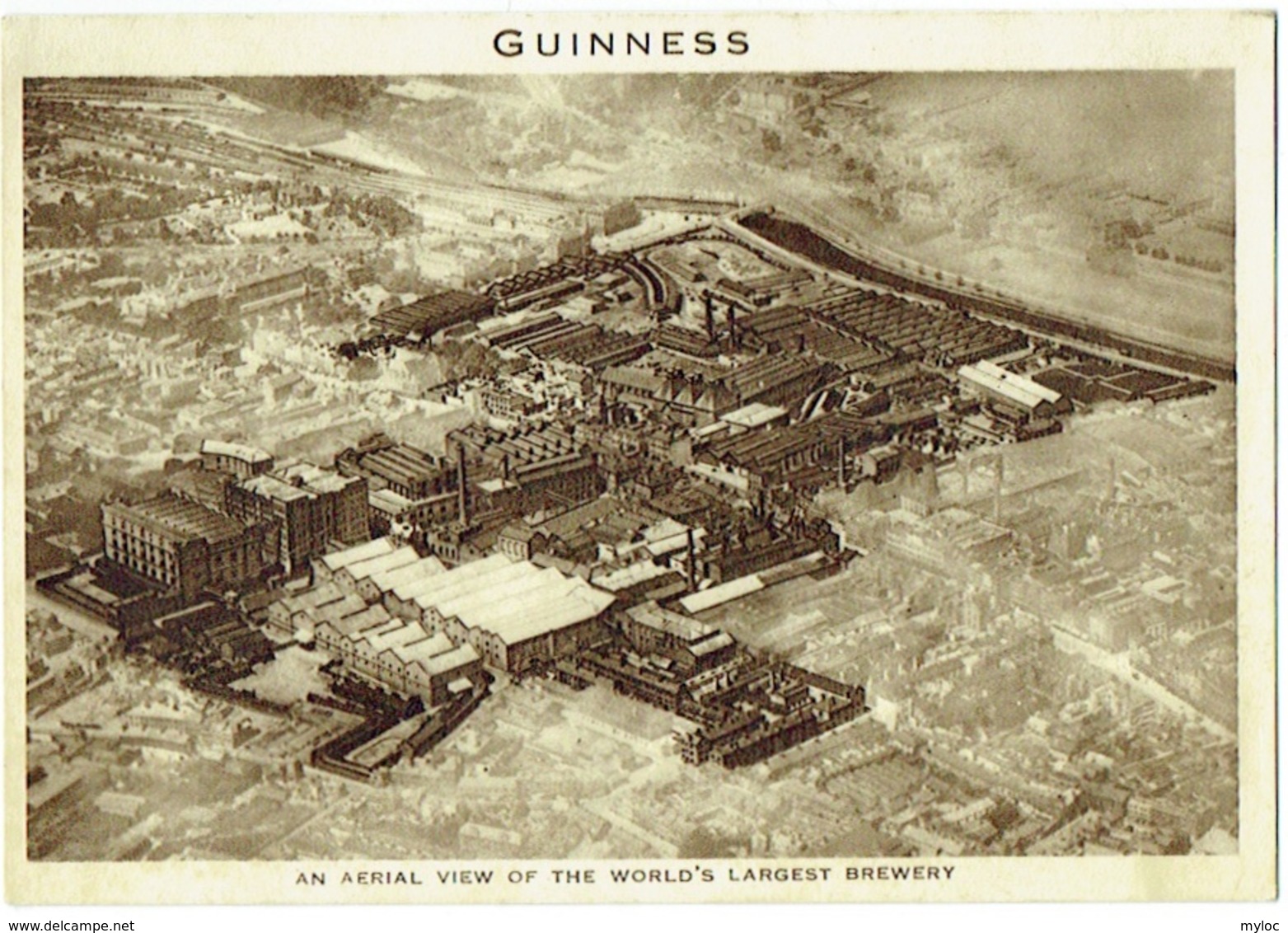 Brasserie Guiness. An Areal View Of The World's Largest Brewery. - Dublin