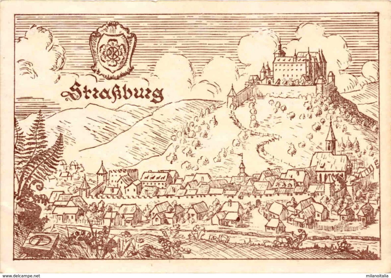 Straßburg - 800-Jahr-Feier Des Schlosses Straßburg, Kärnten - 15. 8. 1947 - Autres & Non Classés