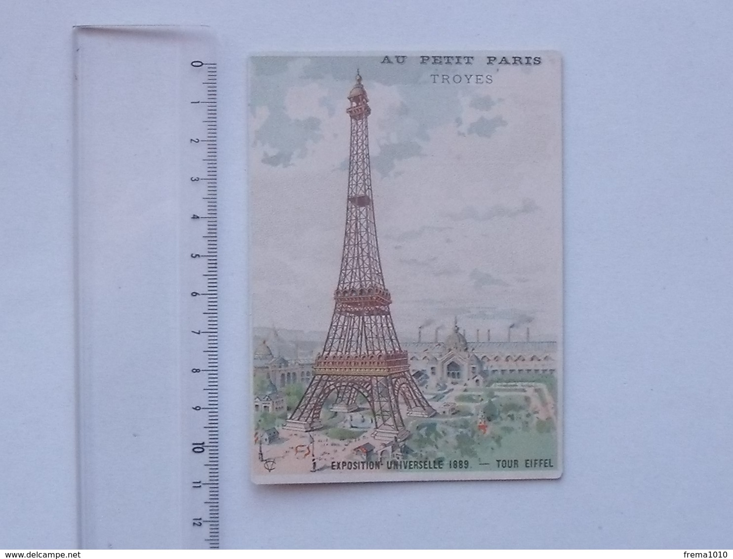 CHROMO AU PETIT PARIS Expo Universelle 1889: LA TOUR EIFFEL - ROSENWALD Rue De La République à TROYES - Autres & Non Classés