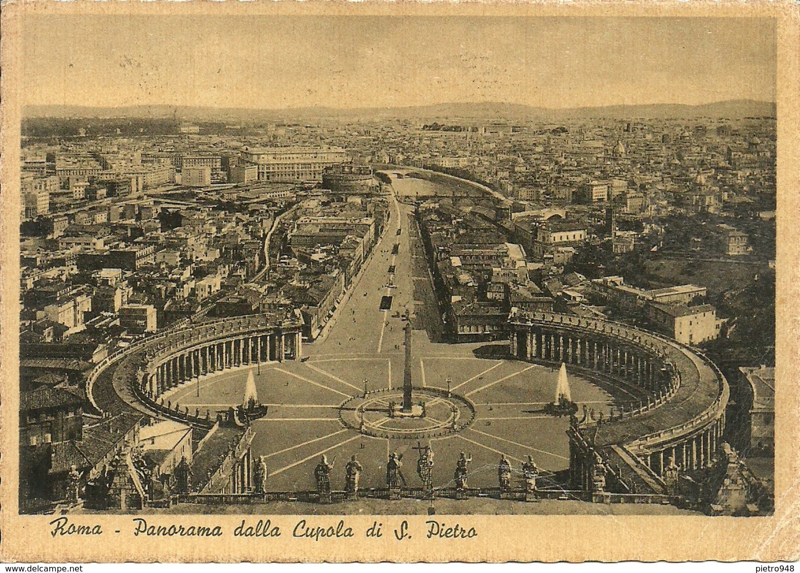 Città Del Vaticano, Panorama Di Roma Dalla Cupola Di San Pietro - Vaticano