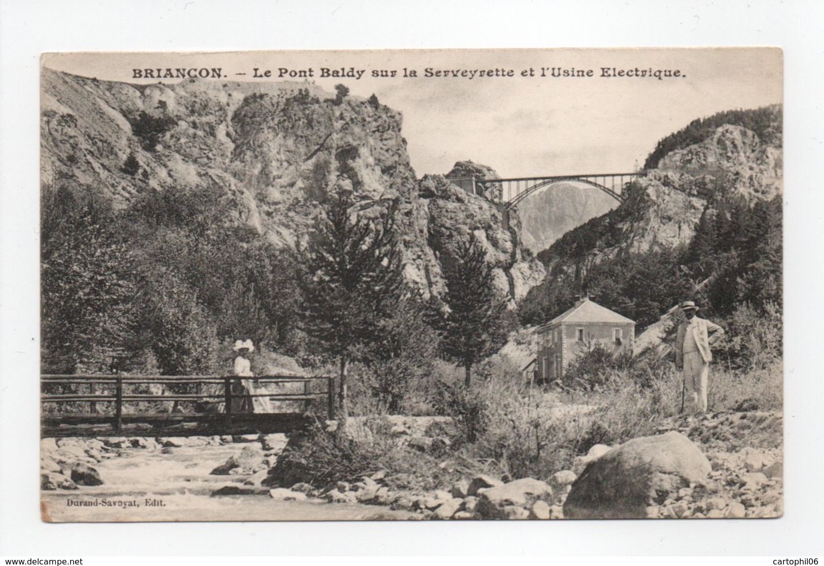 - CPA BRIANCON (05) - Le Pont Baldy Sur Le Serveyrette Et L'Usine Electrique - Editon Durand-Savoyat - - Briancon