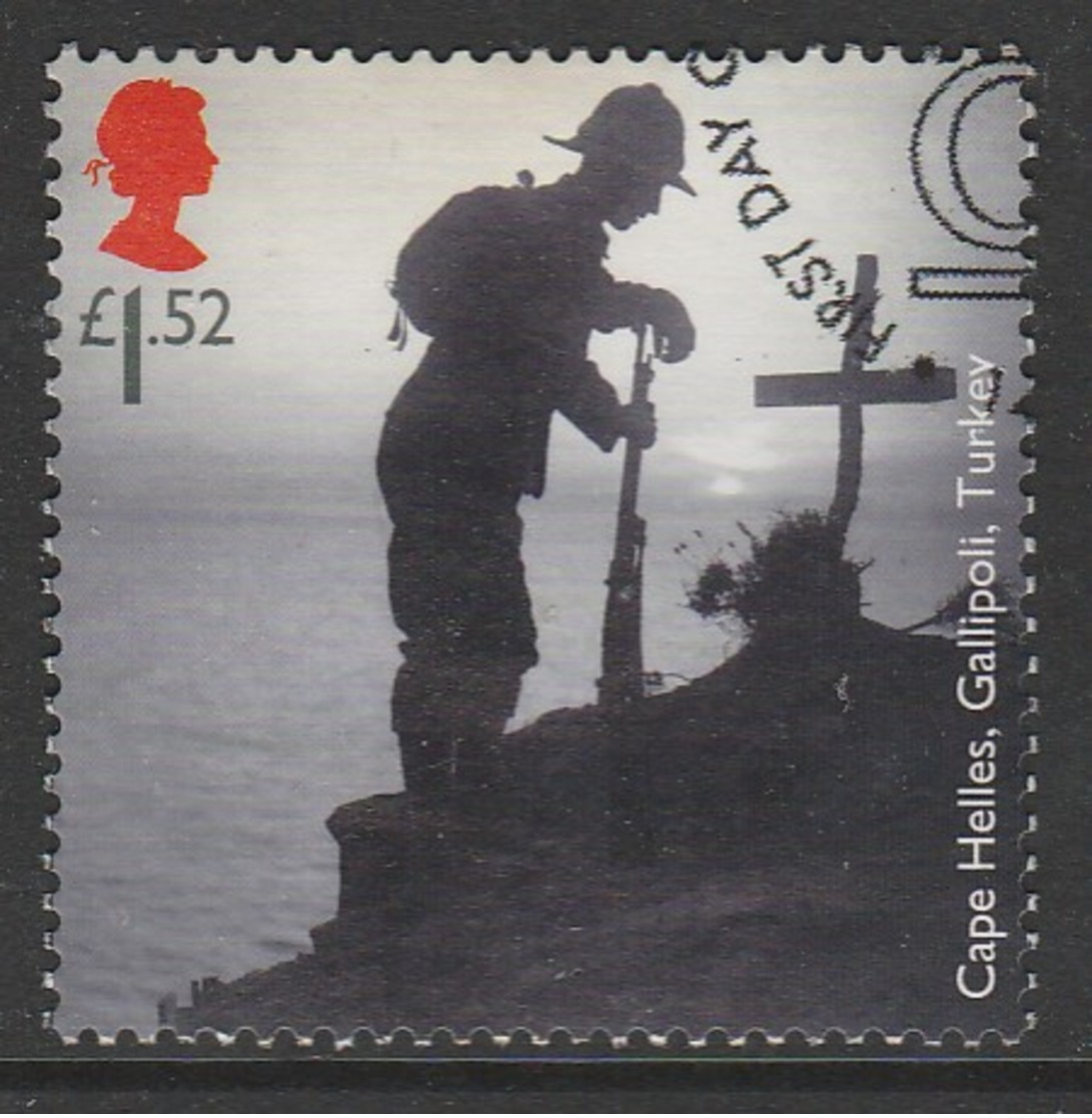 GB 2015 Centenary Of 1st World War £1.52 Multicoloured Sg:GB 3715 O Used - Used Stamps