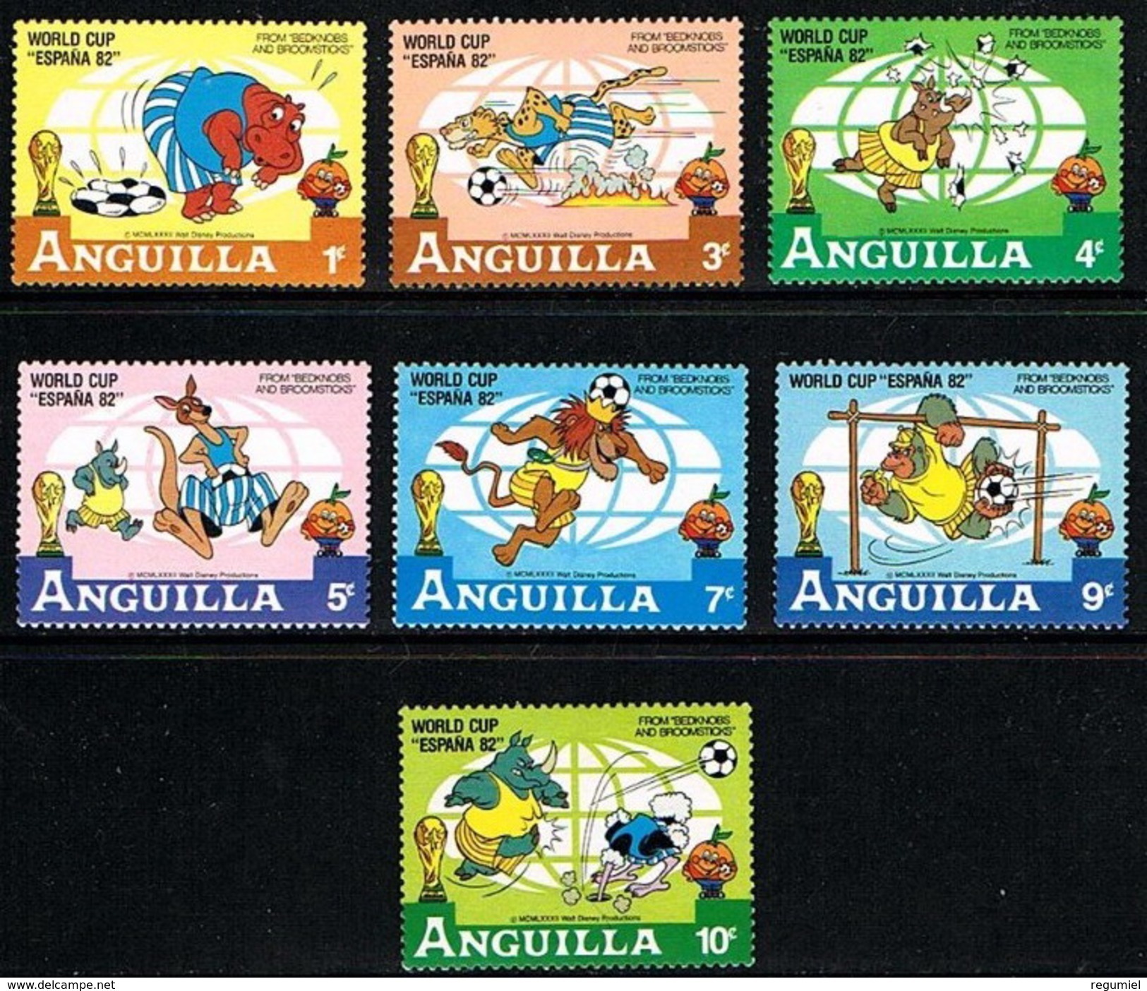 Anguilla ** Disney 1982 Futbol - Disney