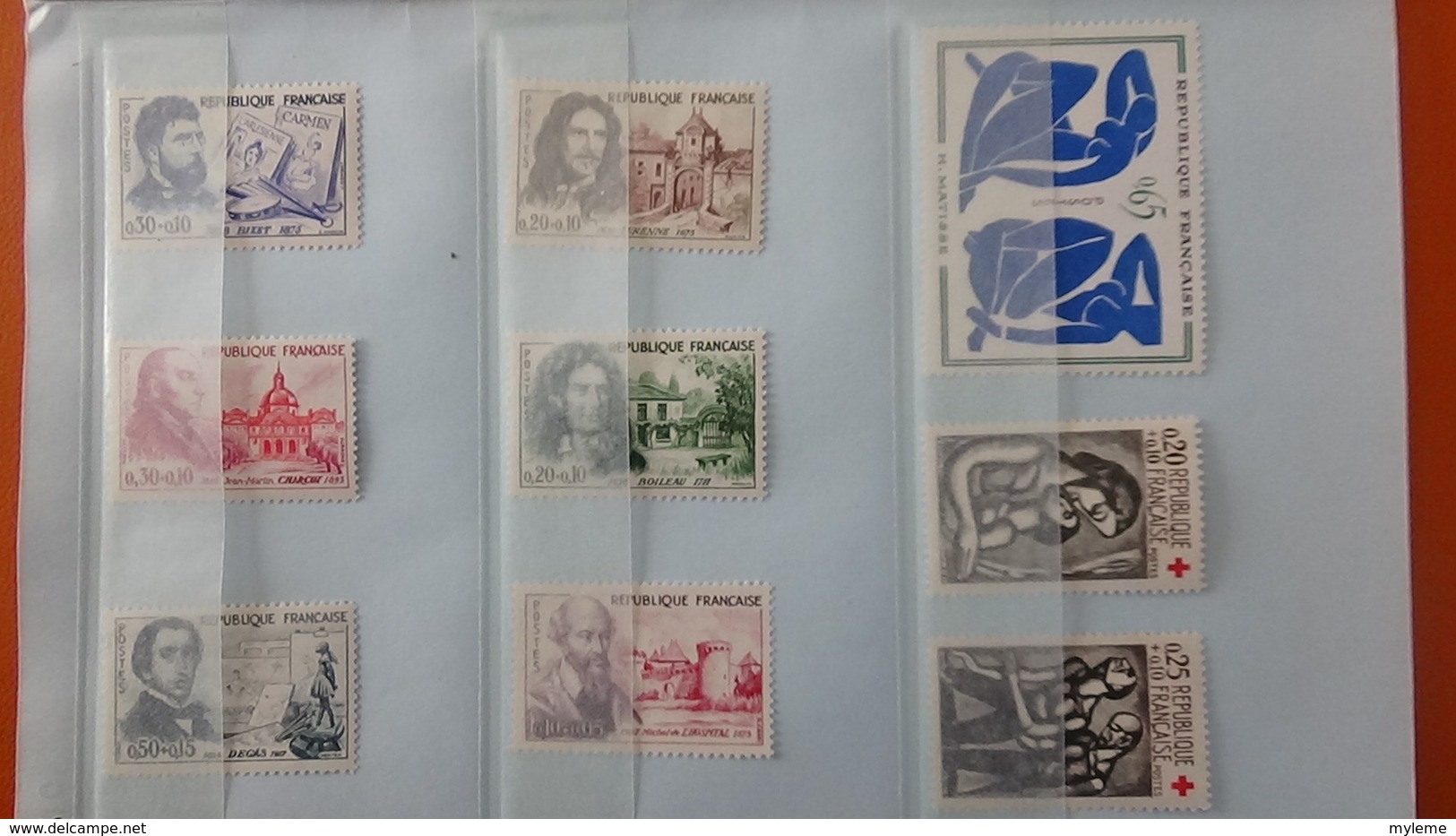 Timbres ** des années 40 à 60  dont bonnes séries et petites valeurs. A saisir !!!