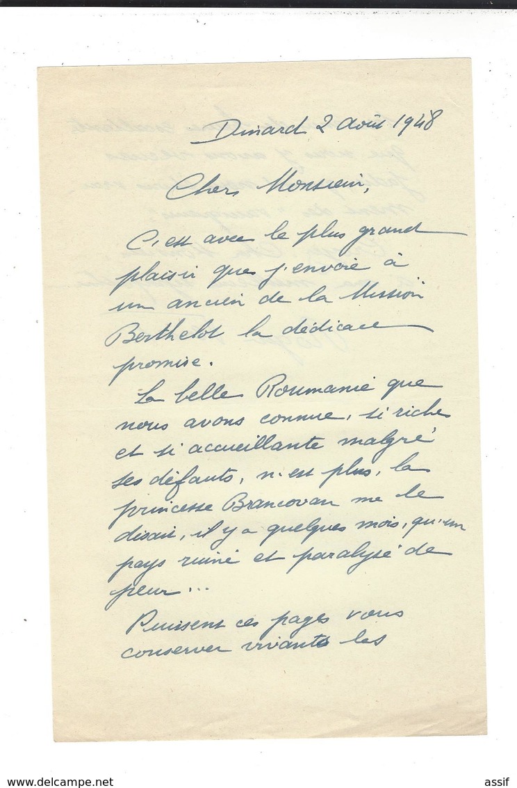 ROGER VERCEL  Autographe  3 Lettres  ( 1947 - 1948 ) - Autres & Non Classés