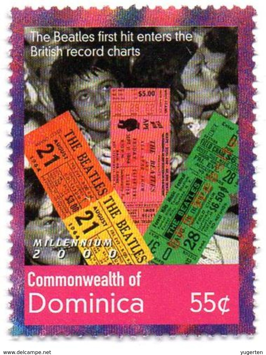 DOMINICA 1v MNH** Beatles Songs Singers English Rock Band McCartney Lennon Starr Harrisson - Cantantes